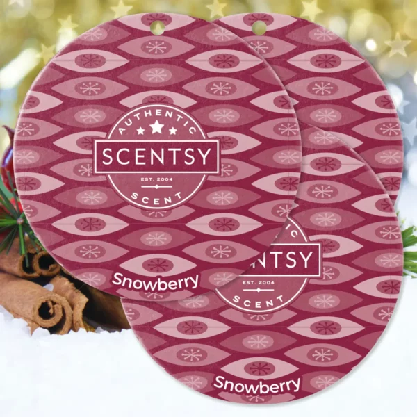 Snowberry Scentsy Scent Circle 3 Pack Bundle