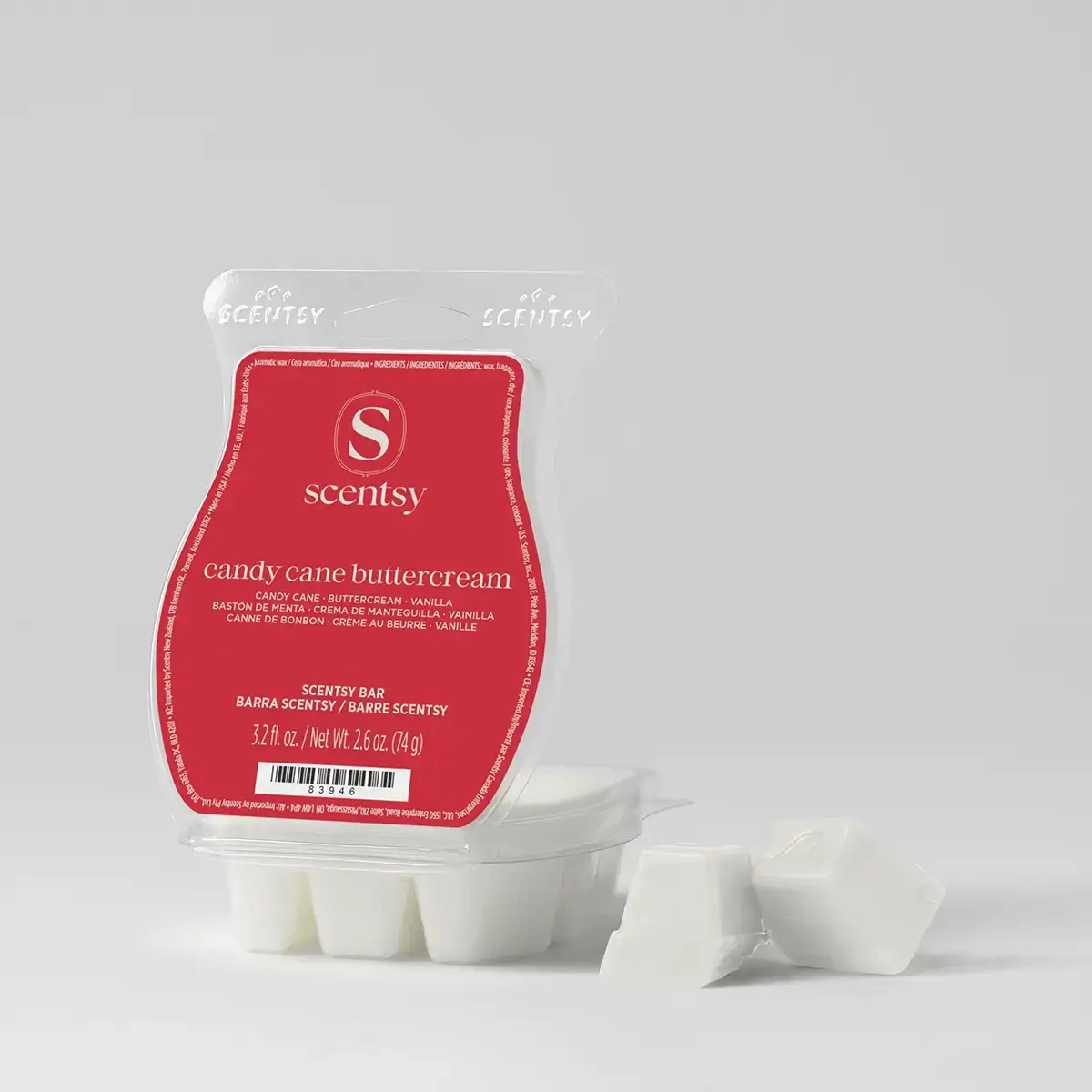 Candy Cane Buttercream Scentsy Wax Bar