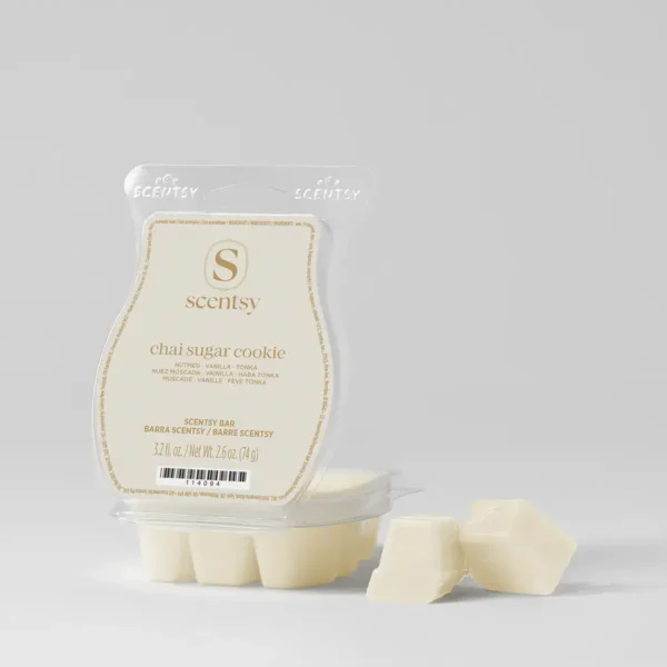 Fall2026BarschaisugarcookiePACKSHOTWaxR132026PWS_highres Chai Sugar Cookie Scentsy Bar
