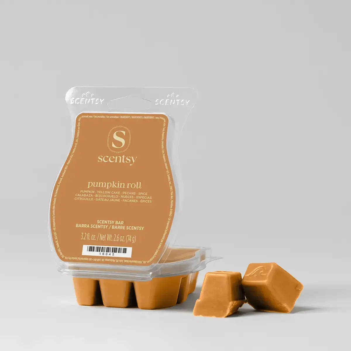 Fall2026Barspumpkinrollpackshotwaxr12026Pws_Highres Pumpkin Roll Scentsy Wax Bar