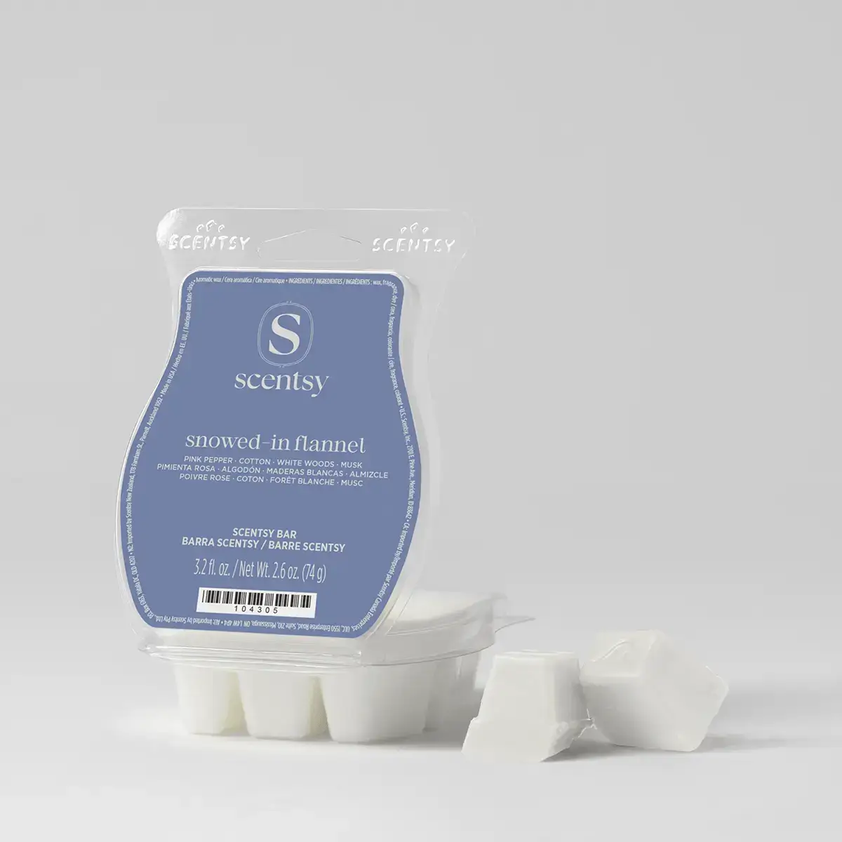 Fall2026Barssnowedinflannelpackshotwaxr132026Pws_Highres Snowed in Flannel Scentsy Wax Bar
