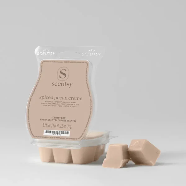 Fall2026BarsspicedpecancremePACKSHOTWaxR12026PWS_highres Spiced Pecan Crème Scentsy Wax Bar
