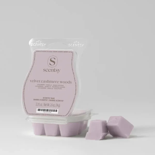 Fall2026BarsvelvetcashmerewoodsPACKSHOTWaxR12026PWS_highres Velvet Cashmere Woods Scentsy Wax Bar