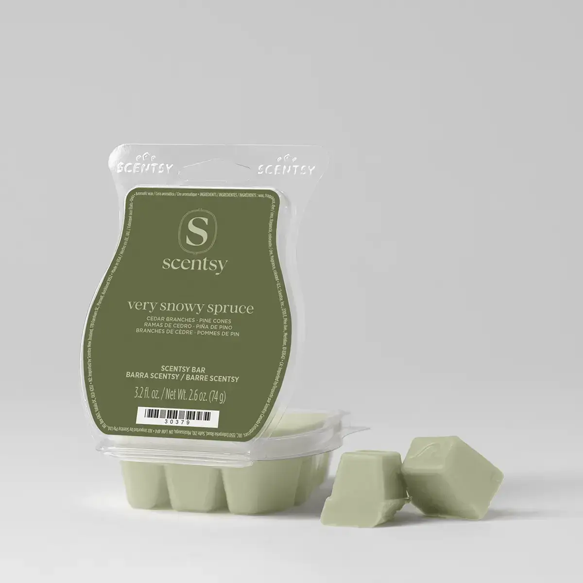 Fall2026Barsverysnowysprucepackshotwaxr12026Pws_Highres Very Snowy Spruce Scentsy Wax Bar