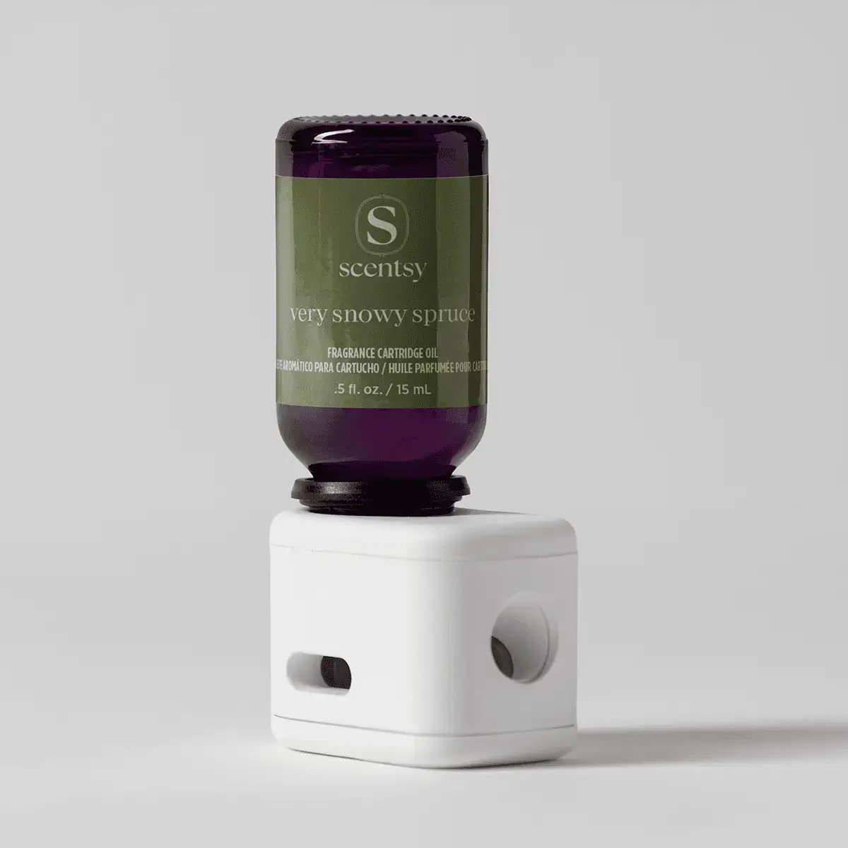 Fall2026Scentsscentfragrancecartridgediffuseroilverysnowysprucepackshot15Mlr12026Pws_Highres Very Snowy Spruce 15 mL Scentsy Fragrance Cartridge