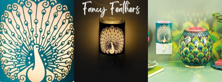 Fancy Feathers Peacock Mini Scentsy Warmer