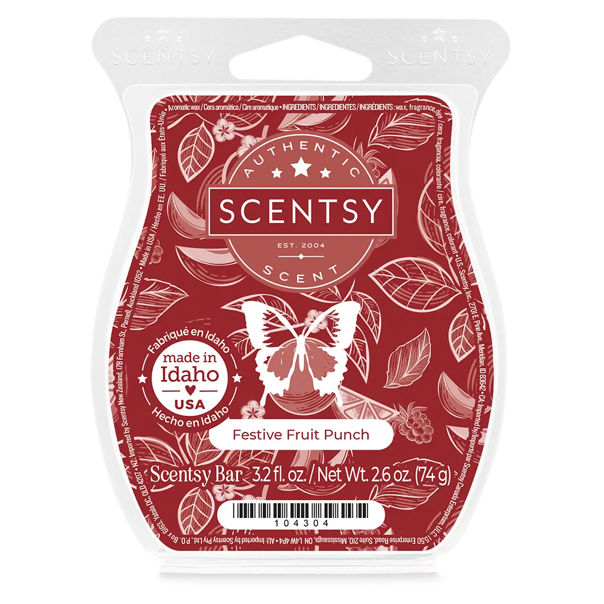 Festive Fruit Punch Scentsy Wax Bar