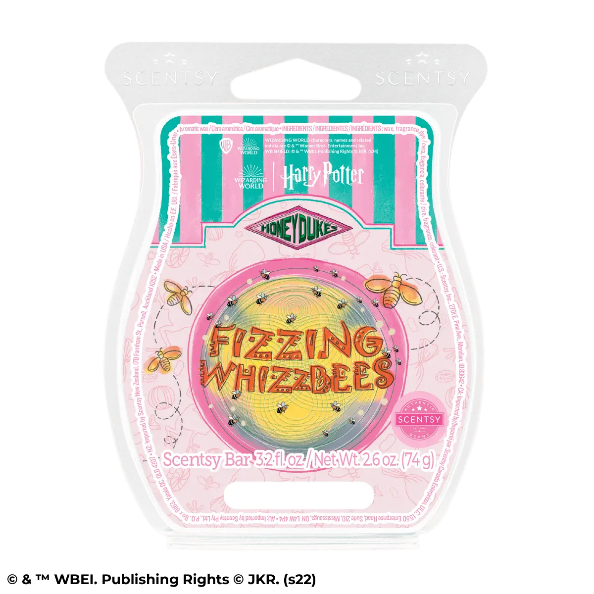 Fizzing Whizzbees Scentsy Bar | Harry Potter Honeydukes