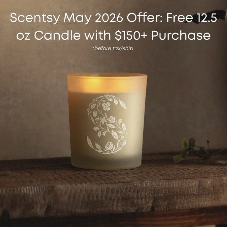 Free Scentsy Candle May 2026: Get a 12.5 oz Candle with $150 Order