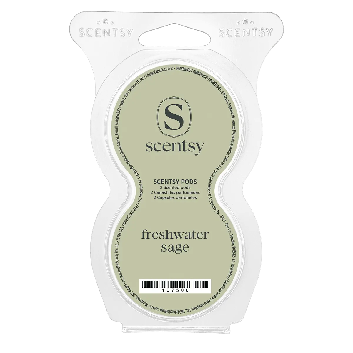 Freshwater Sage Scentsy Pod Twin Pack Freshwater Sage Scentsy Pods