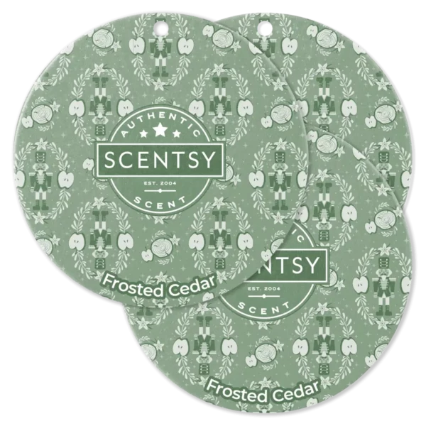 Frosted Cedar Scentsy Scent Circle 3 Pack Bundle