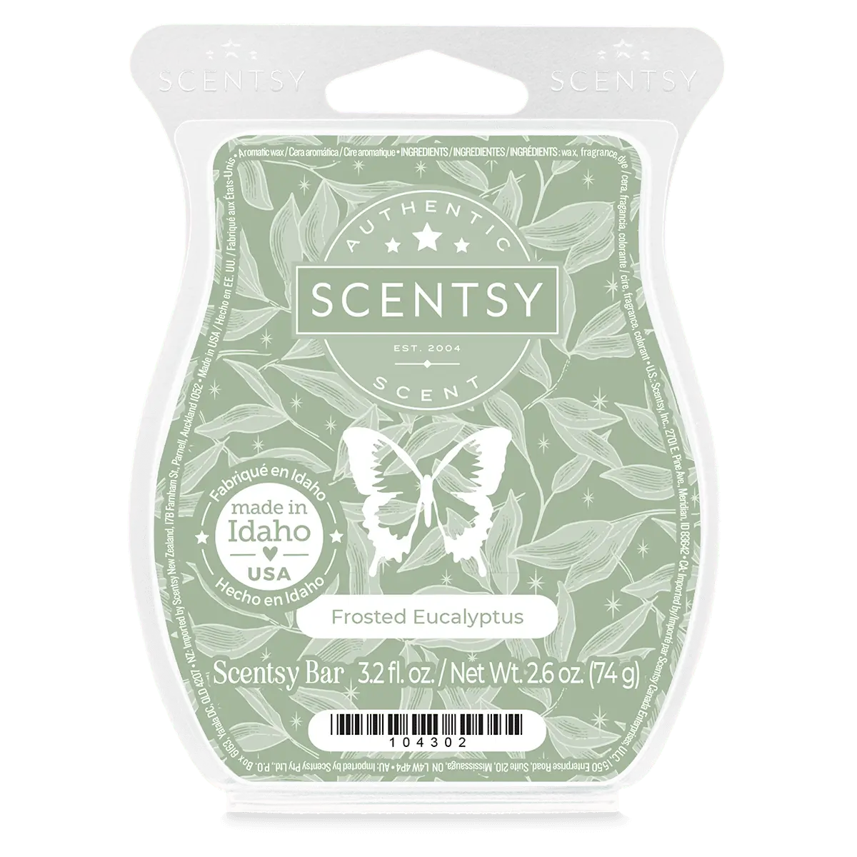Frosted Eucalyptus Scentsy Wax Bar