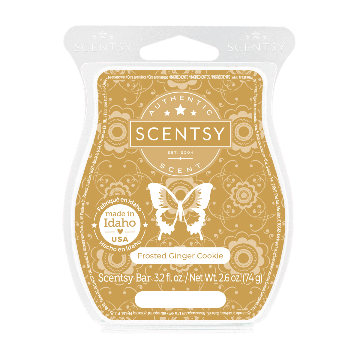 Frosted Ginger Cookie Scentsy Bar BBMB January 2024