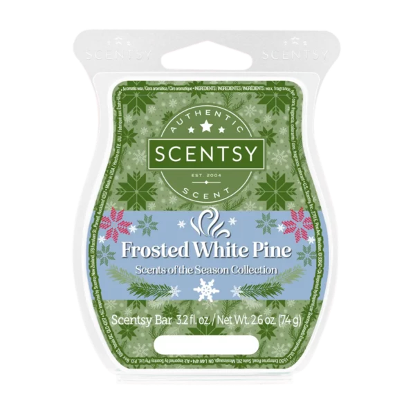 Frosted White Pine Scentsy Bar Frosted White Pine Scentsy Bar | Scents of the Season 2023