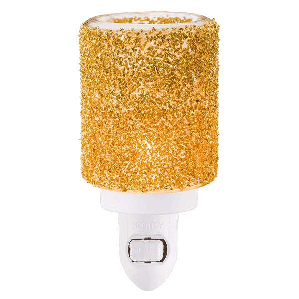 GLITTER GOLD NIGHTLIGHT MINI SCENTSY WARMER