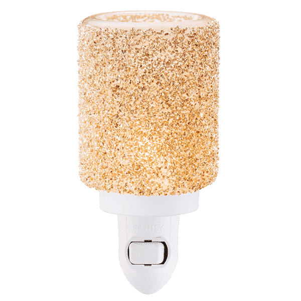Glitter Silver Nightlight Mini Scentsy Warmer Incandescent GLITTER SILVER NIGHTLIGHT MINI SCENTSY WARMER INCANDESCENT