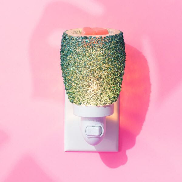 Glitter Teal Scentsy Mini Warmer Summer 2021 GLITTER TEAL SCENTSY MINI WARMER SUMMER 2021