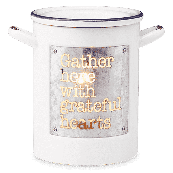 GRATEFUL HEARSTS SCENTSY WARMER GLOWING