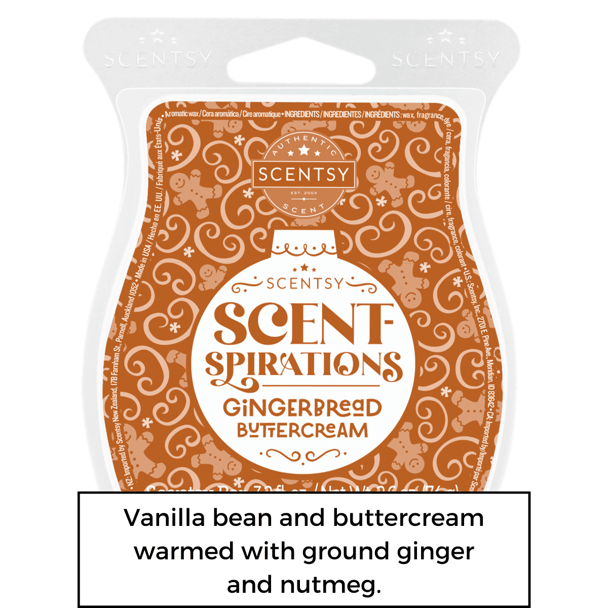 Gingerbread Buttercream Scentsy Bar