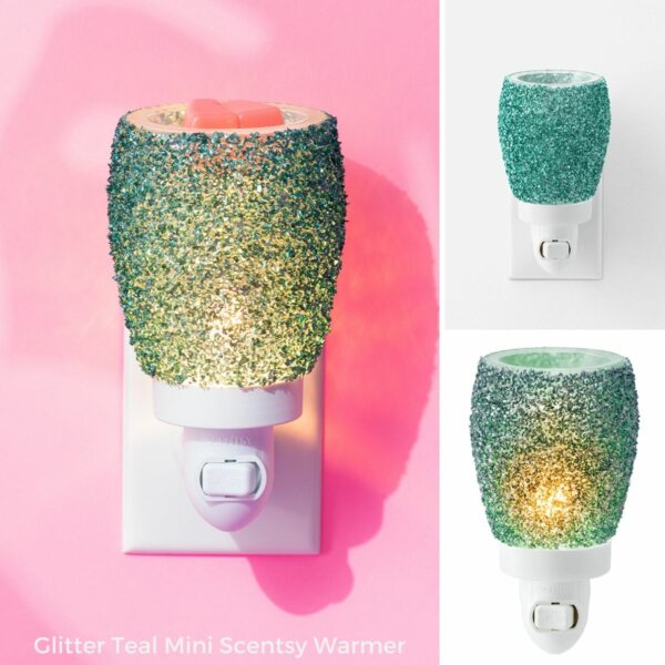 Glitter Teal Mini Scentsy Warmer