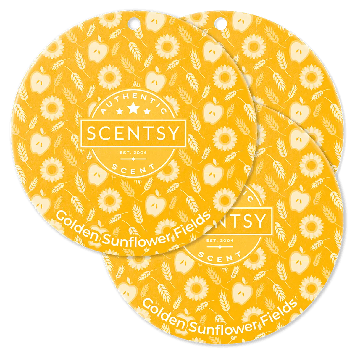 Golden Sunflower Fields Scentsy Scent Circle 3 Pack