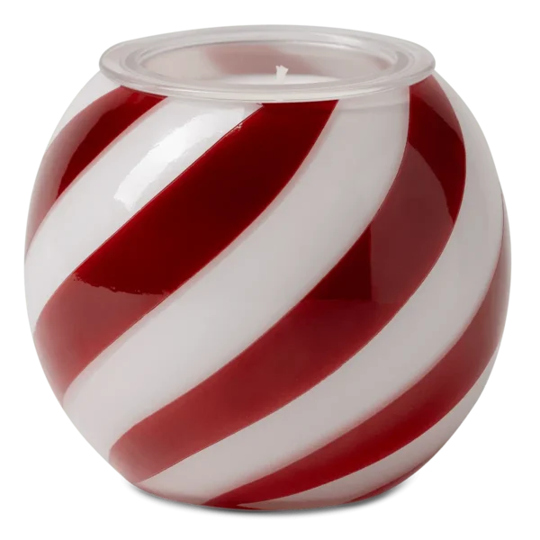 Candy Cane Swirl Scentsy Candle Insert Holder - Holiday 2026