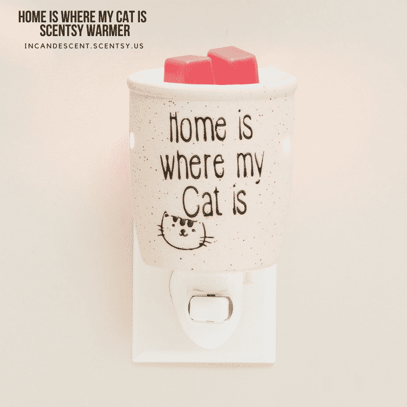 NEW! HOME IS WHERE MY CAT IS NIGHTLIGHT MINI SCENTSY WARMER Scentsy