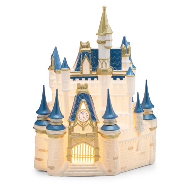 Home-Warmer-Cinderellacastle-Iso-Glow-Ra-2025 Walt Disney World: Cinderella Castle Scentsy Warmer & Where Dreams Begin Brick Bundle