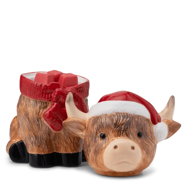 Jolly Ol’ Saint Moo Scentsy Warmer | Highland Cow