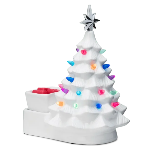 Merry Little Christmas White Scentsy Warmer | Holiday 2025