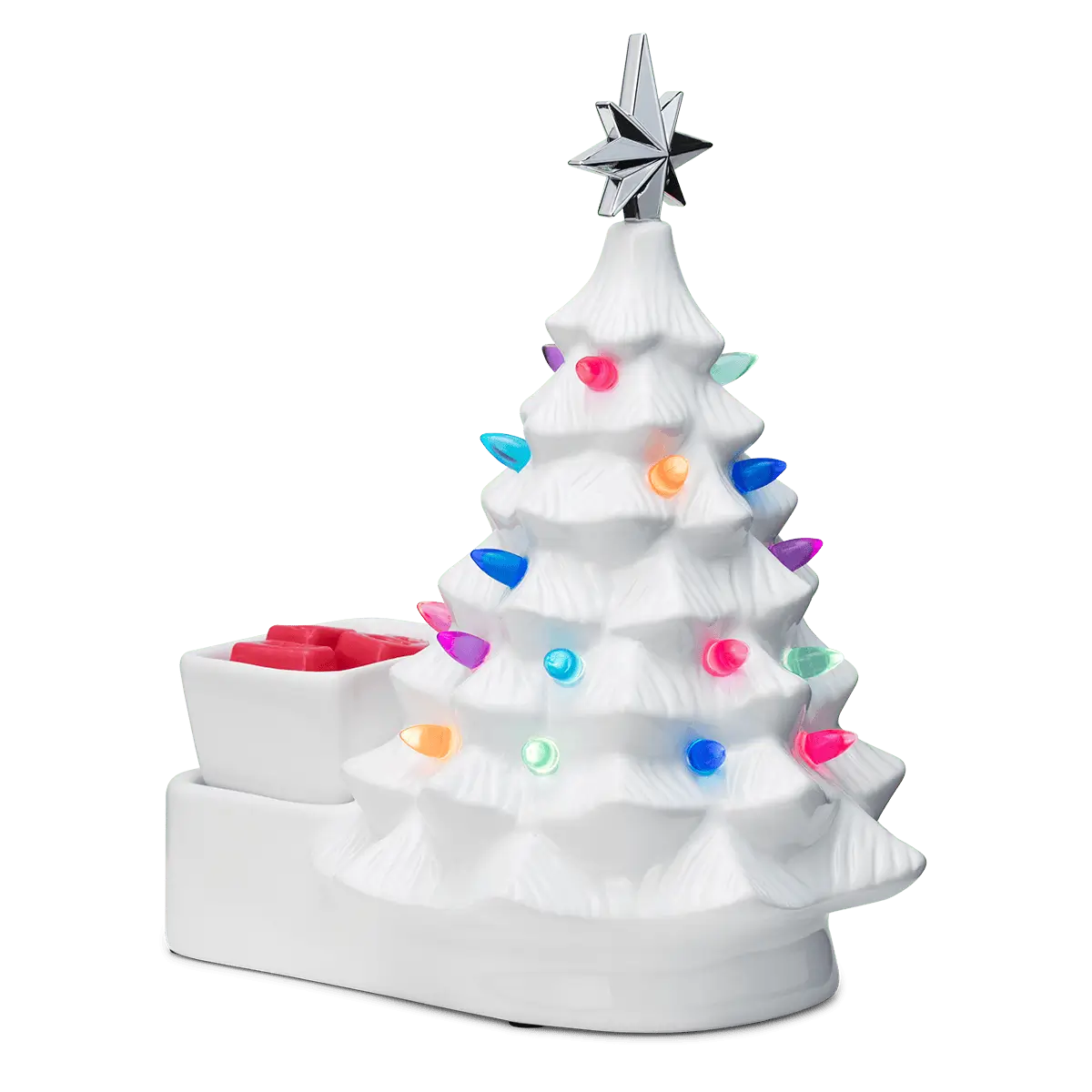 Merry Little Christmas White Scentsy Warmer | Holiday 2025