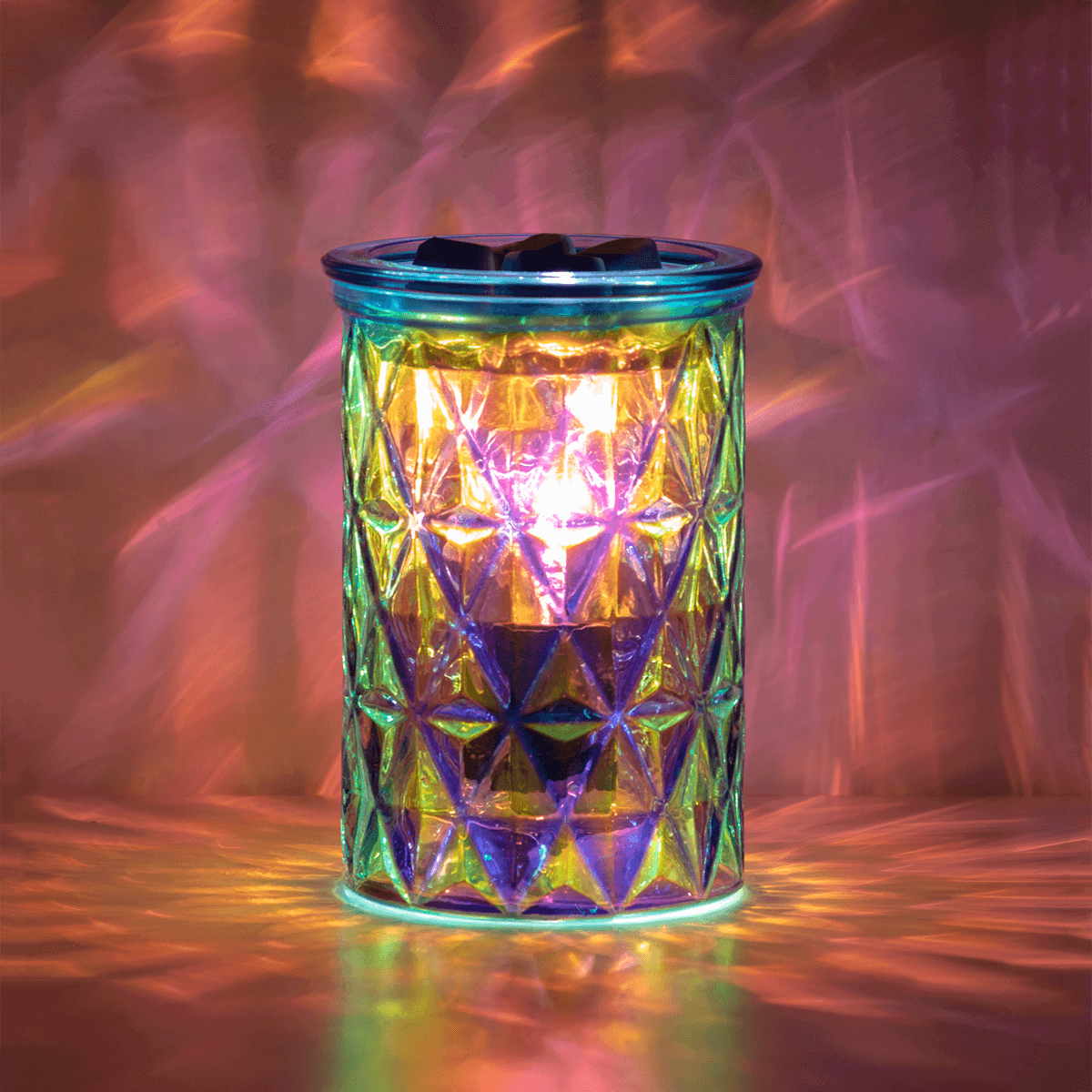 Scentsy July 2023 Warmer & Scent of the Month Prismatic Scentsy Warmer + Tahitian Twilight