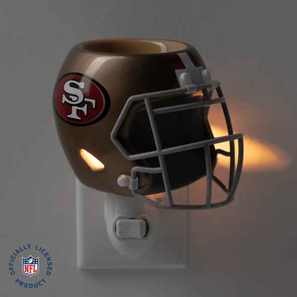 Homeminiwarmernflsanfransiscofortyninerspackshotdarkr12026Pws_Highres NFL San Francisco 49ers Helmet Mini Scentsy Warmer (2026)