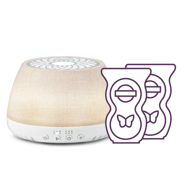 Scentsy Air Quad Large Fan Diffuser - Linen + 2 Pods