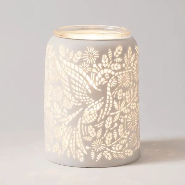 Etched Hummingbird Scentsy Warmer