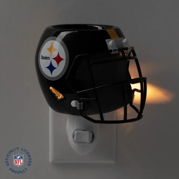 Homeminiwarmernflpittsburgsteelerspackshotdarkr12026Pws_Highres NFL Pittsburgh Steelers Helmet Mini Scentsy Warmer (2026)