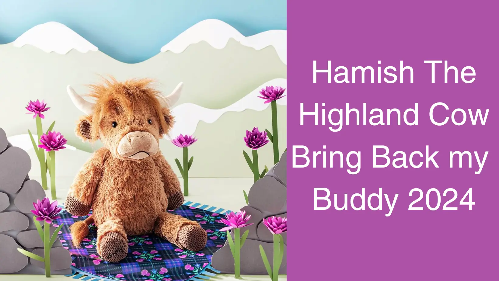 Scentsy Bring Back My Buddy 2024 Hamish The Highland Cow