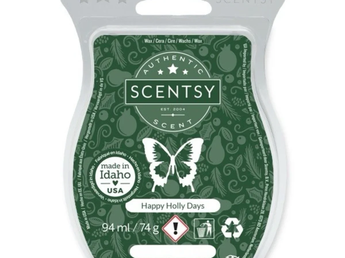 Chauffe-cire Scentsy 'Holly' Taille Réelle - Modèle Rare Retiré 2009, Vert, Parfum D'intérieur