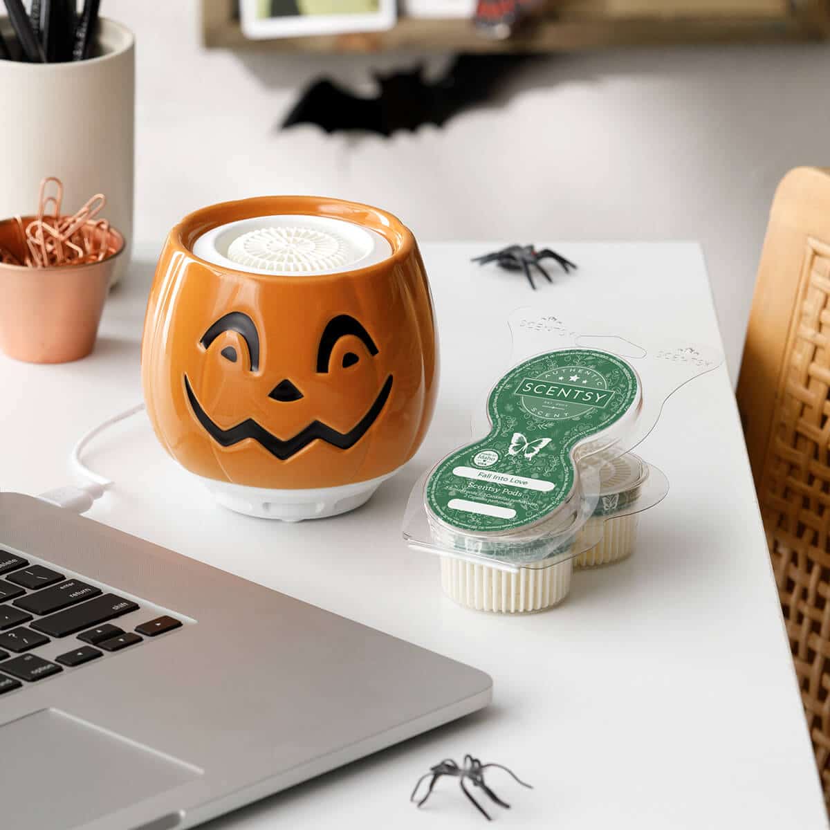 Happy Jack O' Lantern Tabletop Scentsy Fan Diffuser