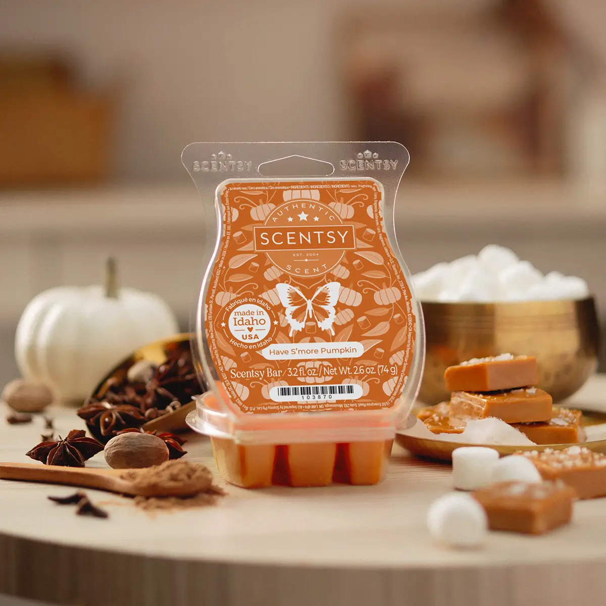 Scentsy October 2025 Warmer of the Month | Golden Gourd + Have S'more Pumpkin