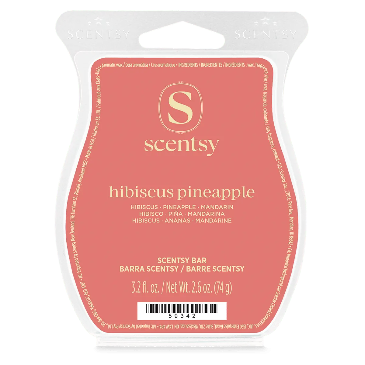 Hibiscus Pineapple Scentsy Bar Hibiscus Pineapple Scentsy Wax Bar