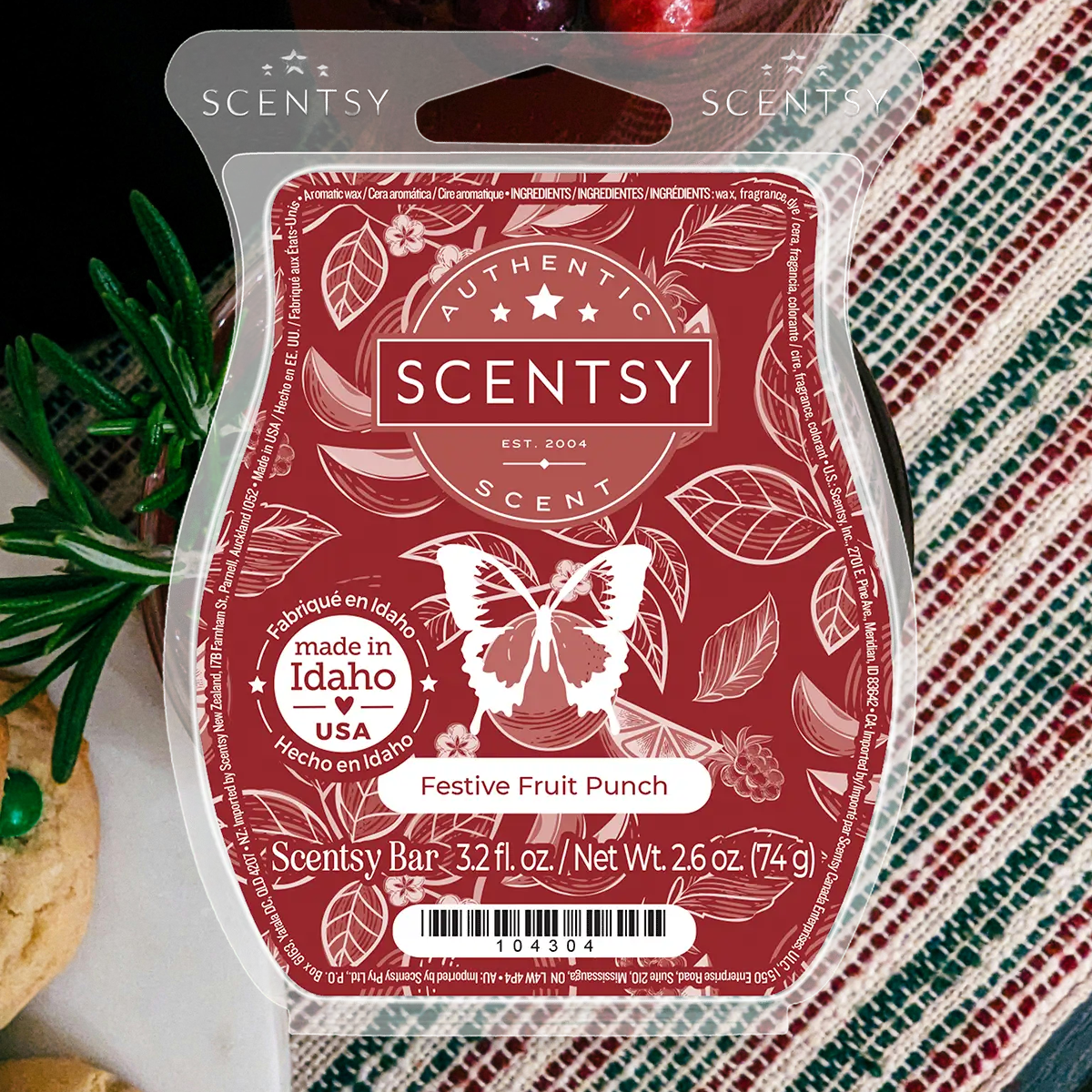 Festive Fruit Punch Scentsy Wax Bar