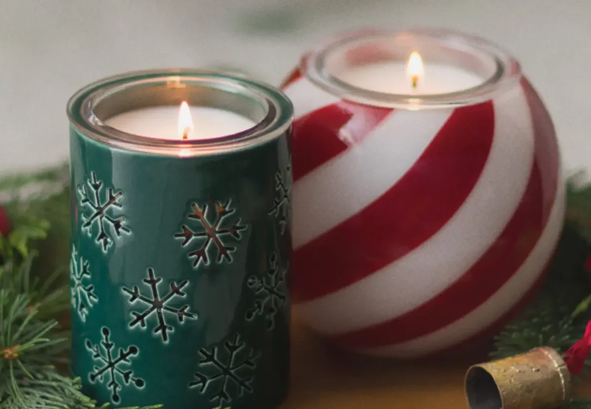 Holiday 2026 (3) Alpine Snowflake Scentsy Candle Holder - Holiday 2026