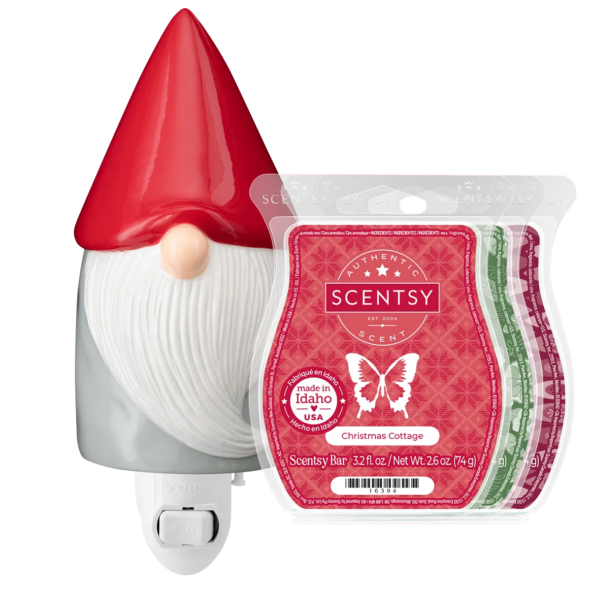 Gnome for the Holidays Mini Scentsy Warmer  + 3 FREE Bars