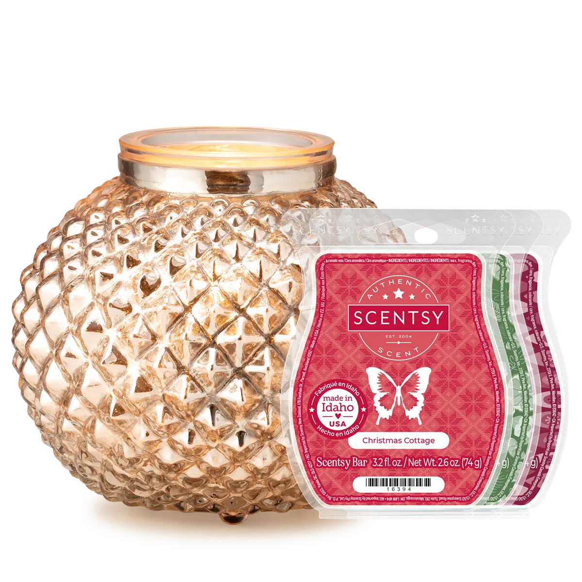 Victorian Glow Silver Scentsy Warmer  + 3 FREE Bars