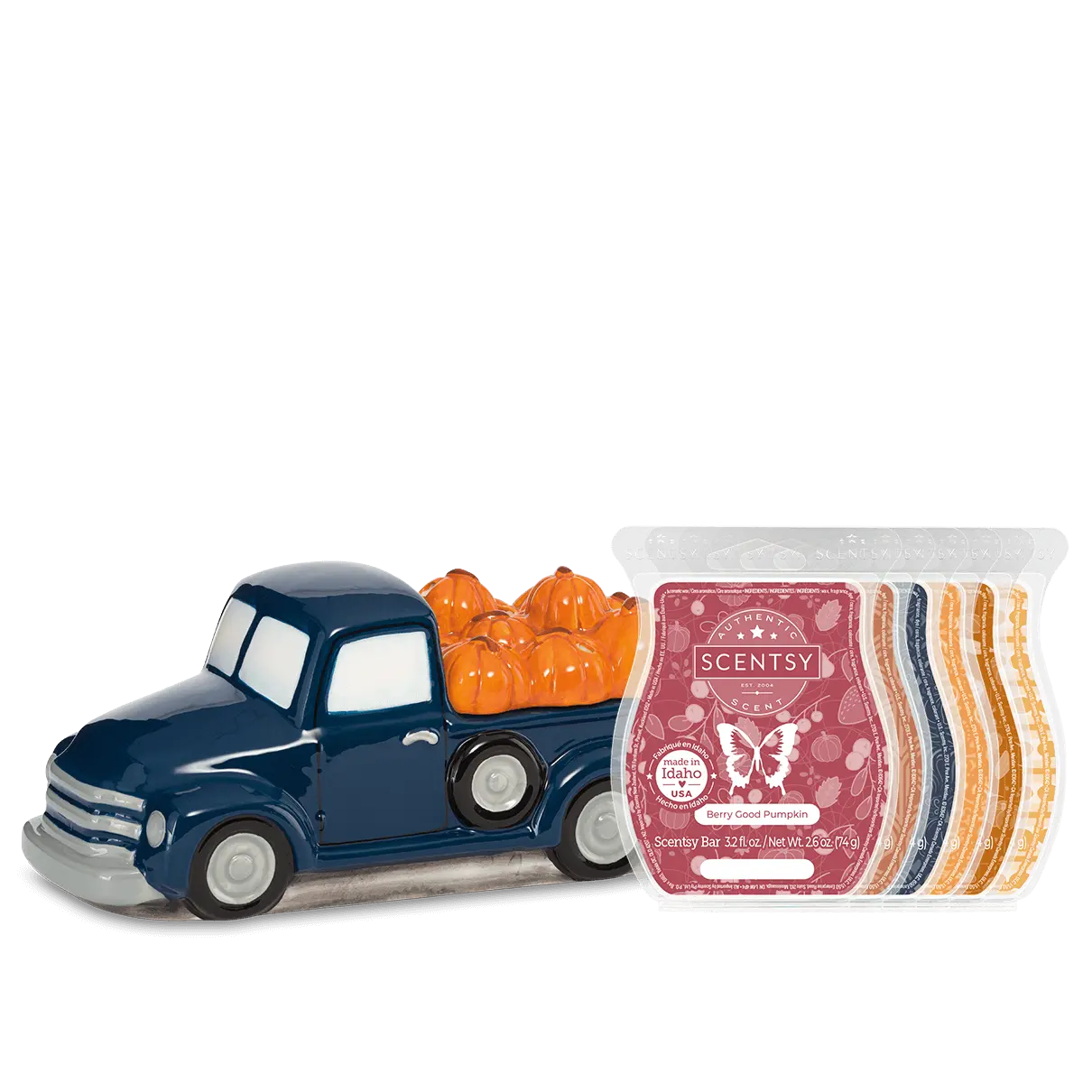 Pumpkin Delivery Blue Truck Scentsy Warmer Bundle