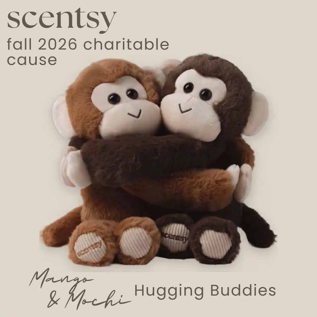 Mango &Amp; Mochi Scentsy Hugging Buddies: 2026 Charitable Cause Mango & Mochi Scentsy Hugging Buddies: 2026 Charitable Cause