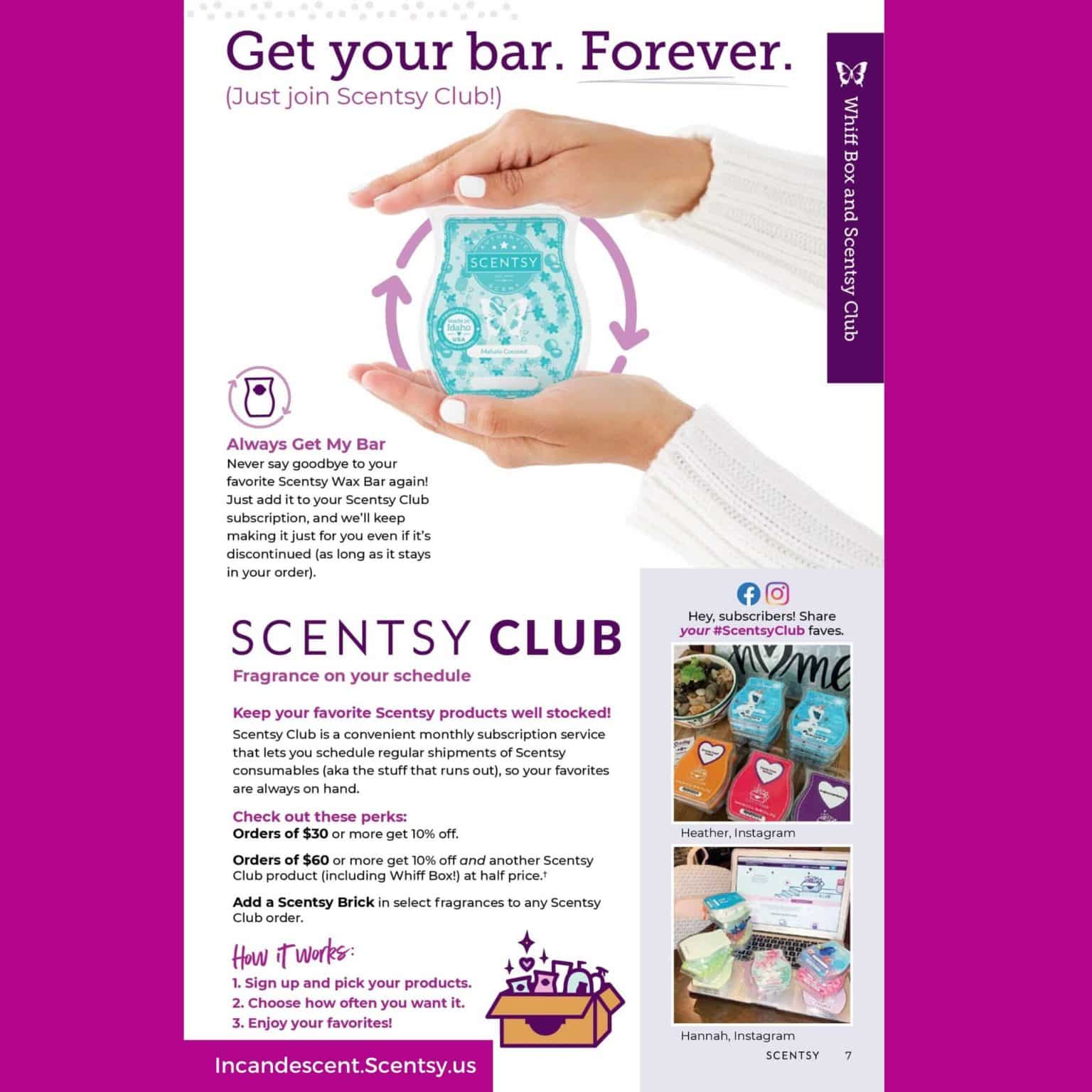 Scentsy® Whiff Box Scheduled Scentsy® Club Subscription