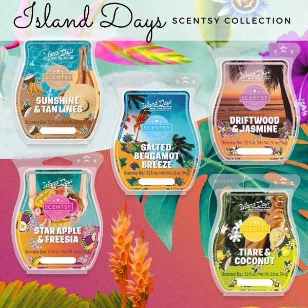 Scentsy Island Days Wax Collection - Scentsy Wax Bars