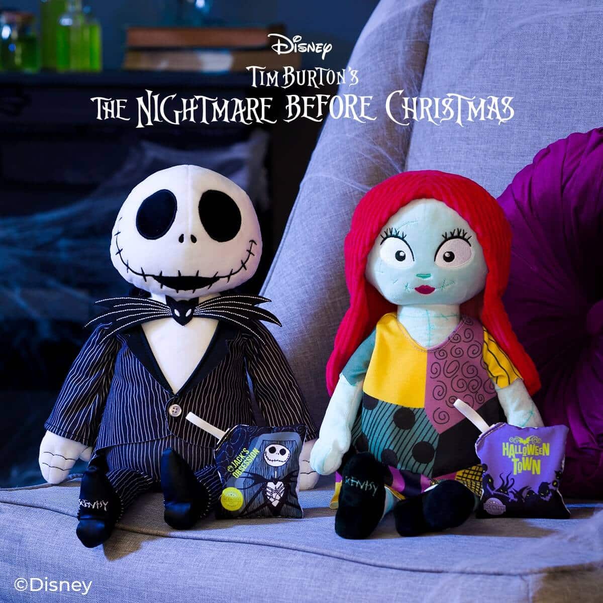 JACK SKELLINGTON AND SALLY SCENTSY BUDDY HALLOWEENTOWN 2